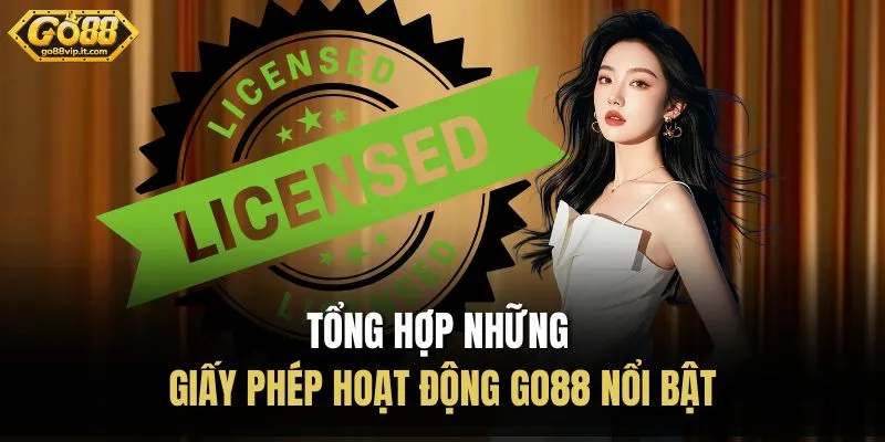 Tổng hợp những giấy phép hoạt động Go88 nổi bật